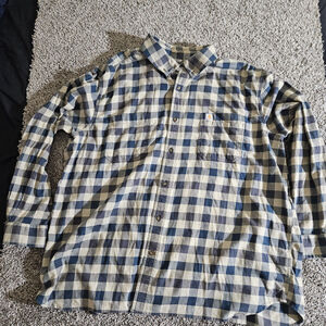 Carhartt Shirt Mens Size‎ 3XL Plaid Flannel Relaxed Fit Long Sleeve 103820